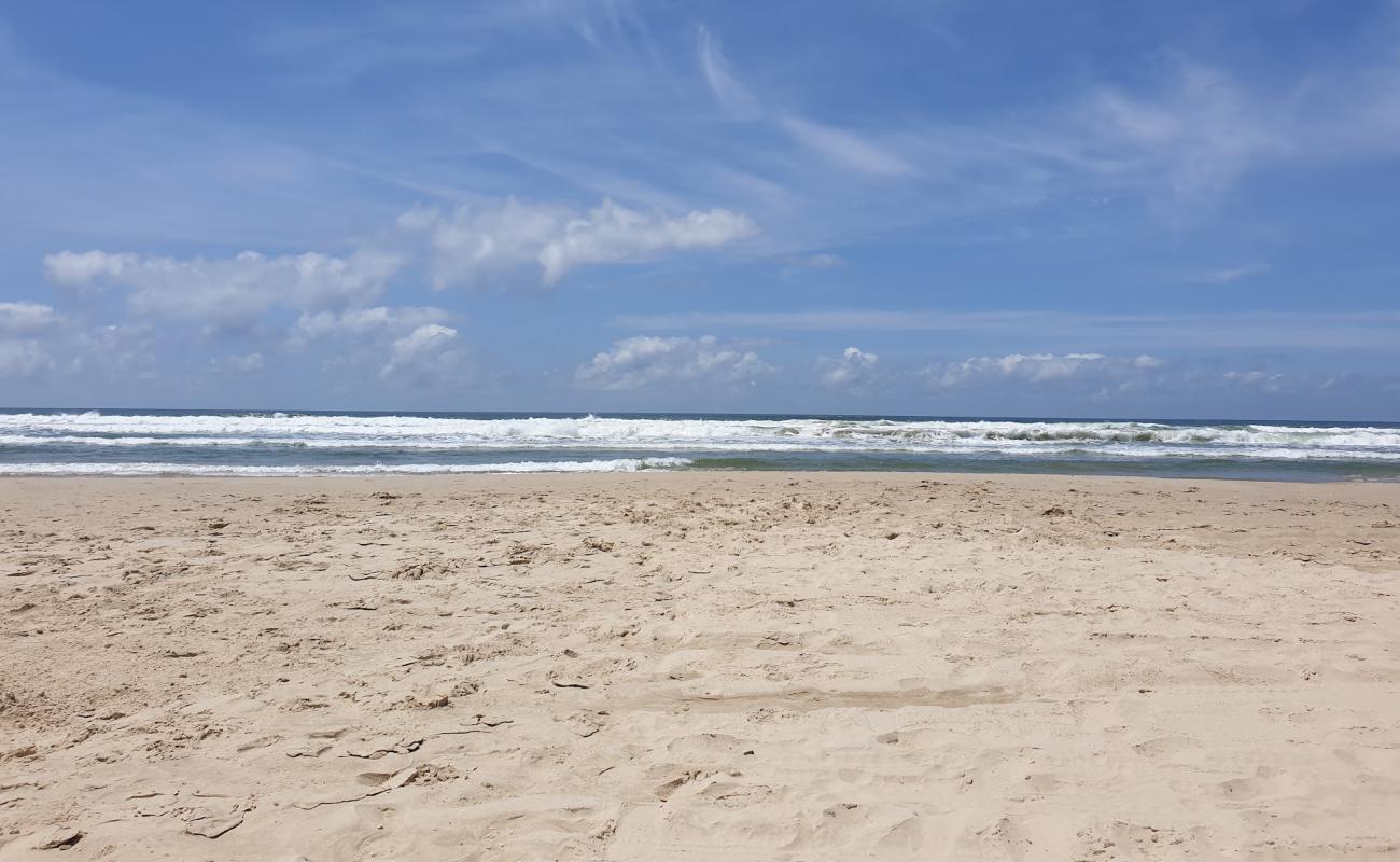 Praia do Camacho'in fotoğrafı i̇nce bej kum yüzey ile