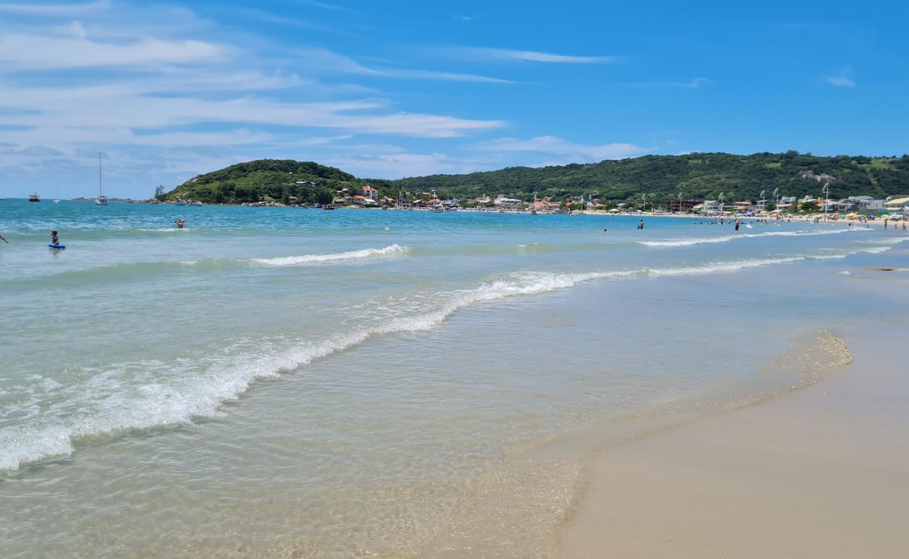 Praia da Pinheira'in fotoğrafı i̇nce bej kum yüzey ile
