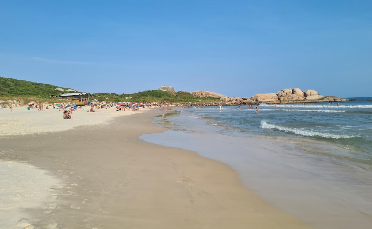 Praia da Galheta'in fotoğrafı parlak ince kum yüzey ile