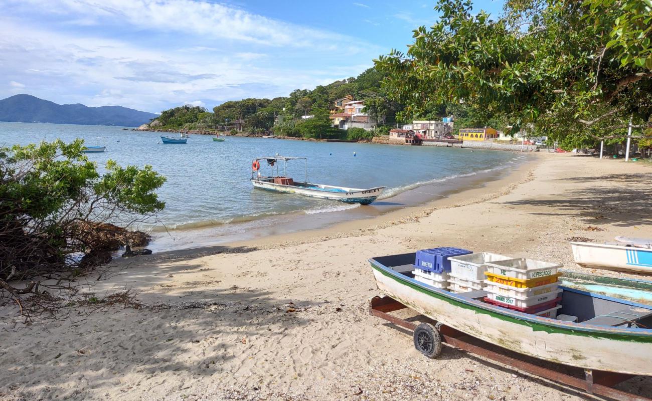Praia do Posto do Sambaqui'in fotoğrafı açık bej kum yüzey ile
