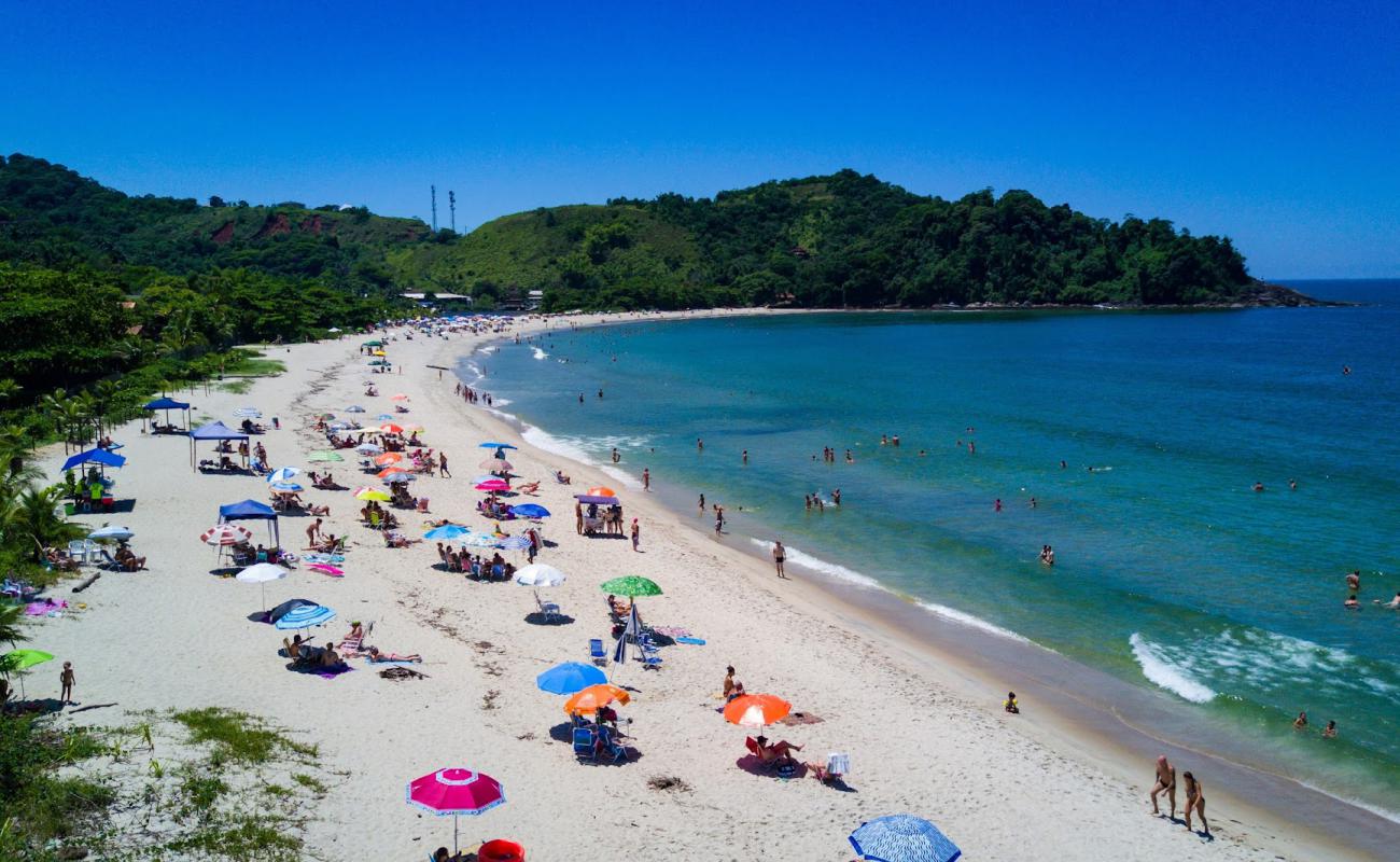 Barra do Una Plajı'in fotoğrafı parlak ince kum yüzey ile