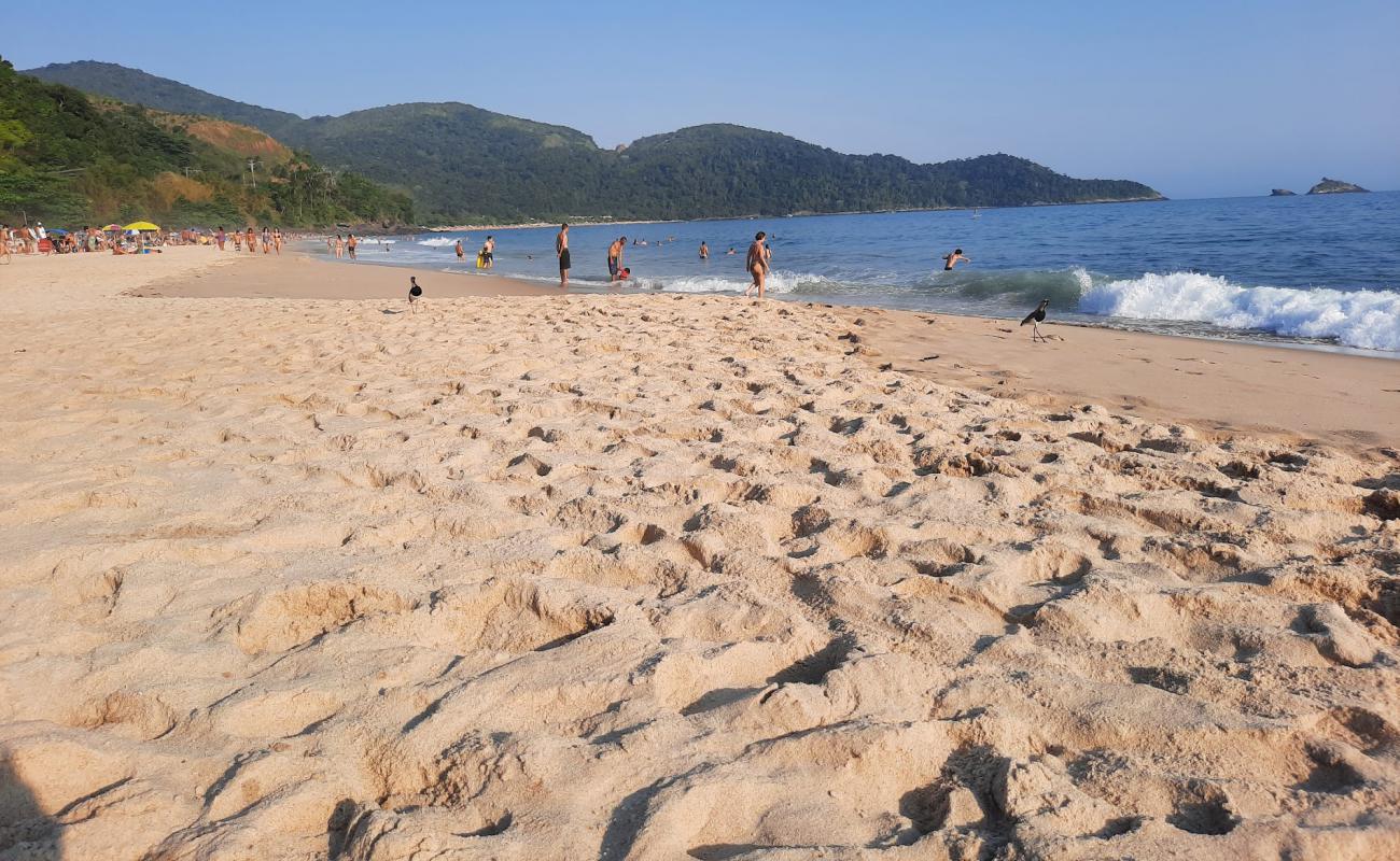 Santiago Plajı'in fotoğrafı parlak ince kum yüzey ile