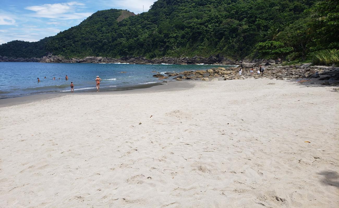 Calhetas Plajı'in fotoğrafı açık bej kum yüzey ile