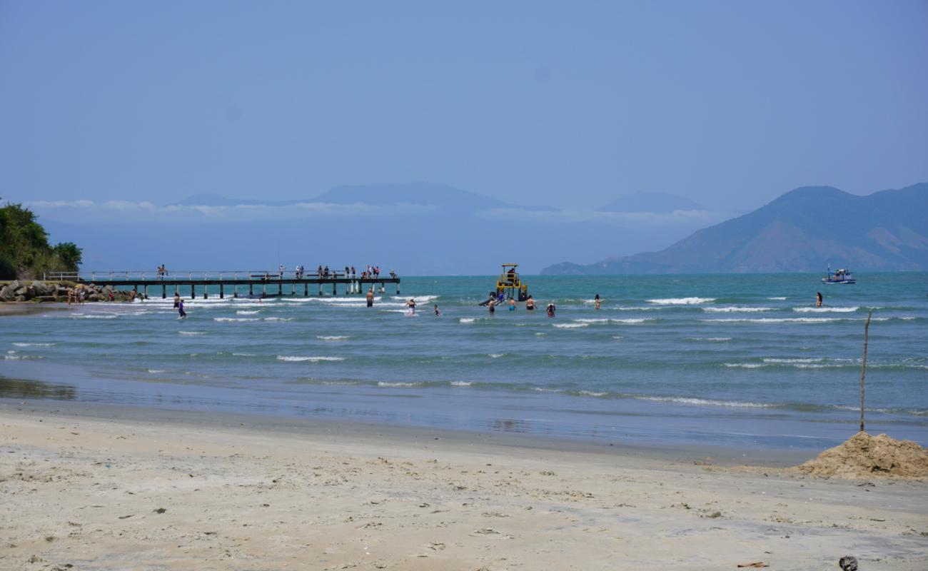 Caraguatatuba Plajı'in fotoğrafı açık bej kum yüzey ile