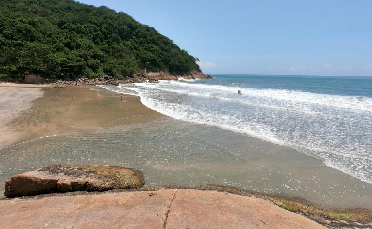 Praia de Fora'in fotoğrafı i̇nce bej kum yüzey ile