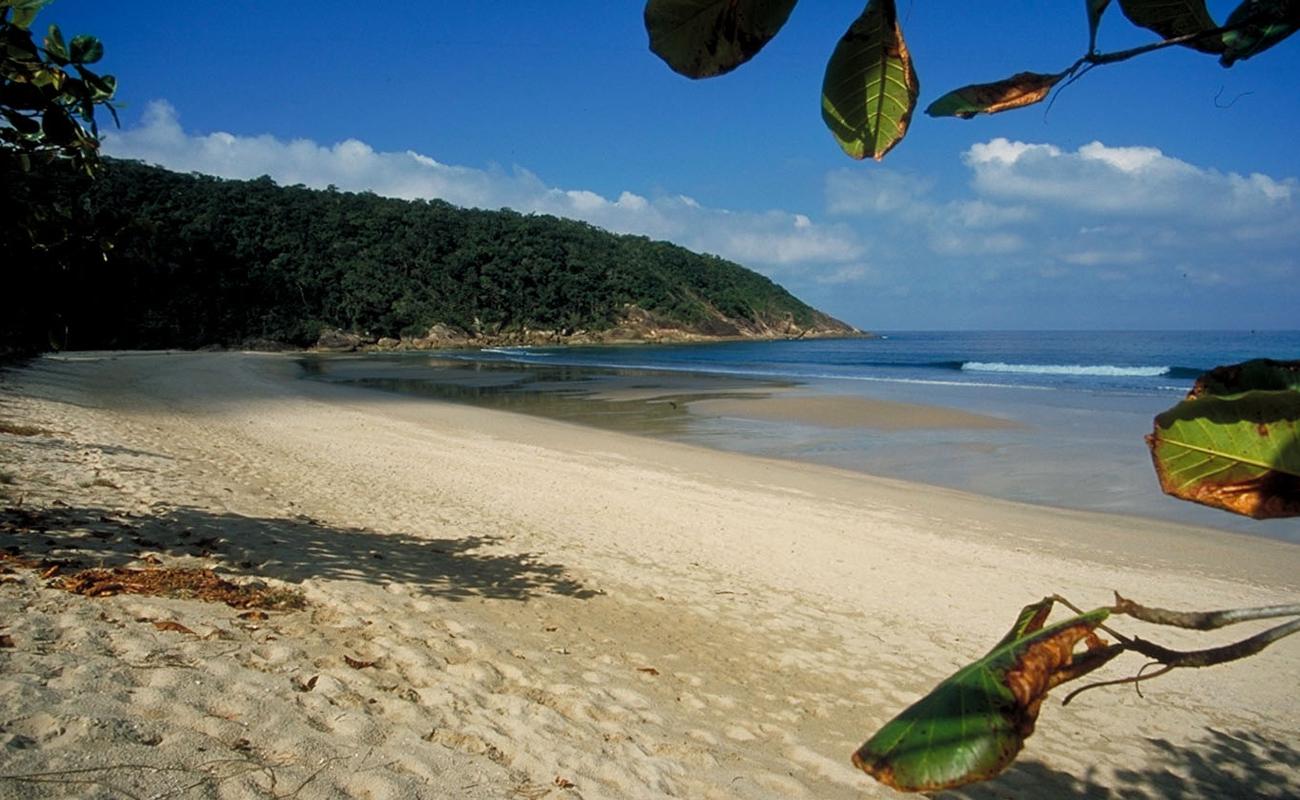 Praia Martim de Sá'in fotoğrafı açık bej kum yüzey ile