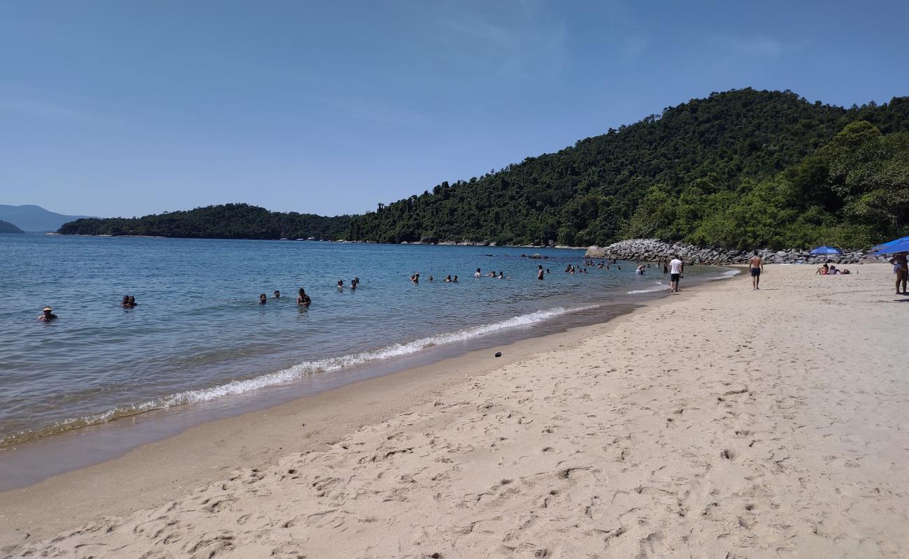Praia do Laboratório'in fotoğrafı açık bej kum yüzey ile