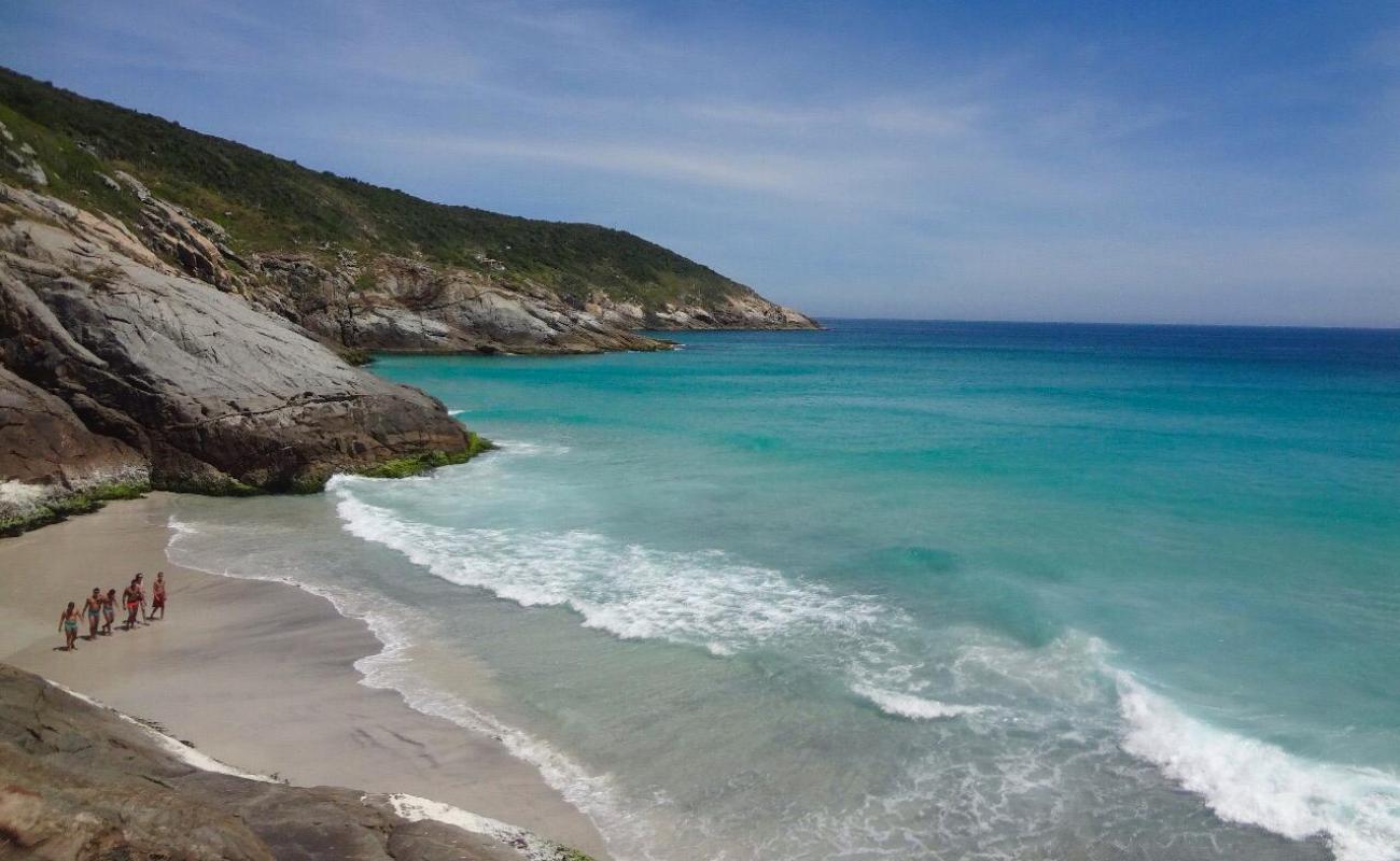 Praia Brava'in fotoğrafı i̇nce bej kum yüzey ile