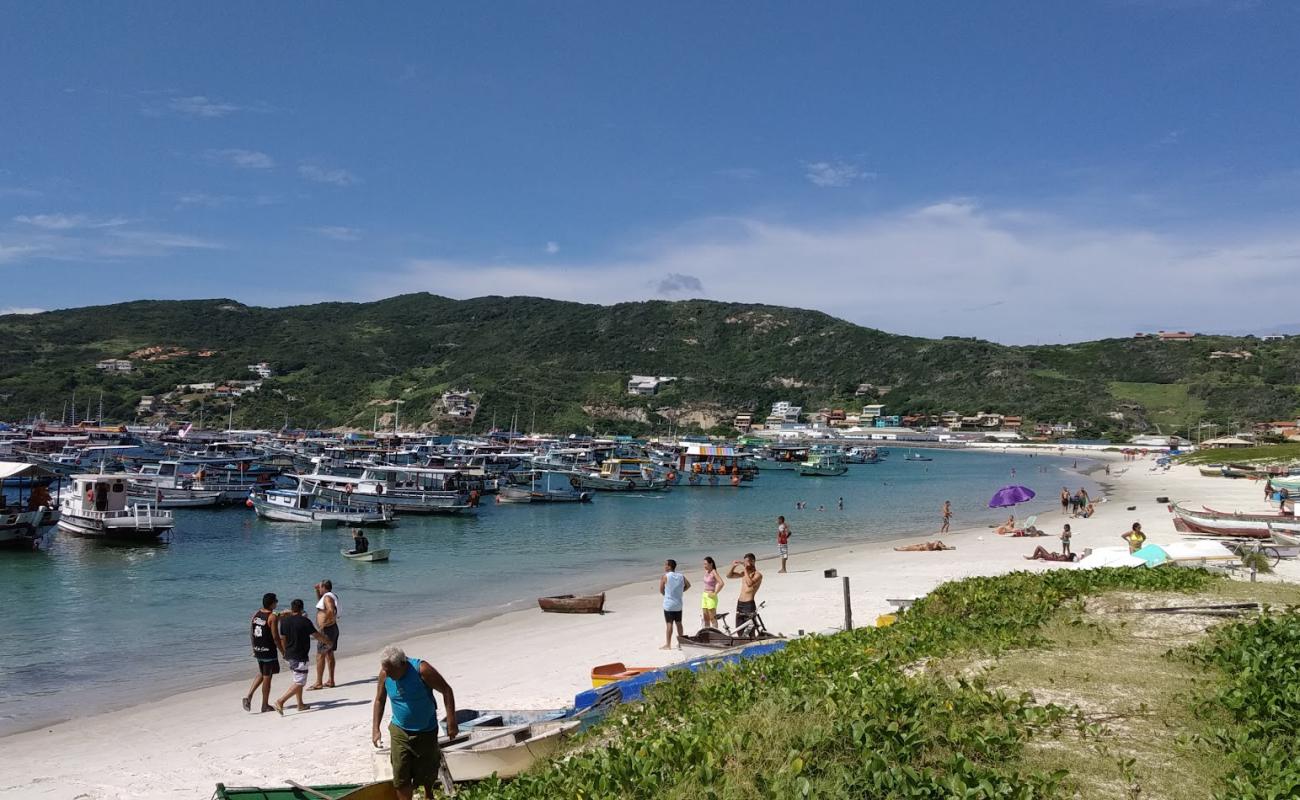 Praia dos Anjos'in fotoğrafı beyaz ince kum yüzey ile