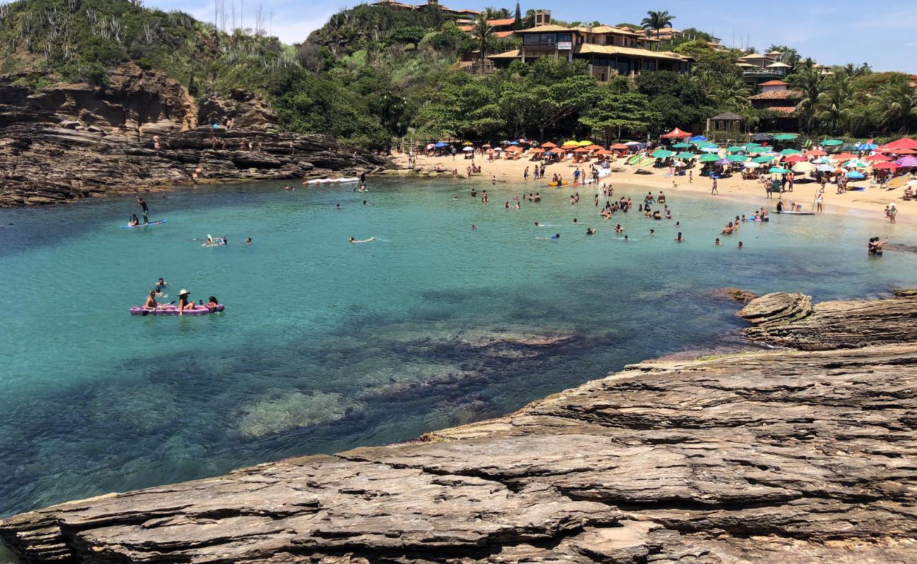 Ferradurinha Plajı'in fotoğrafı parlak ince kum yüzey ile