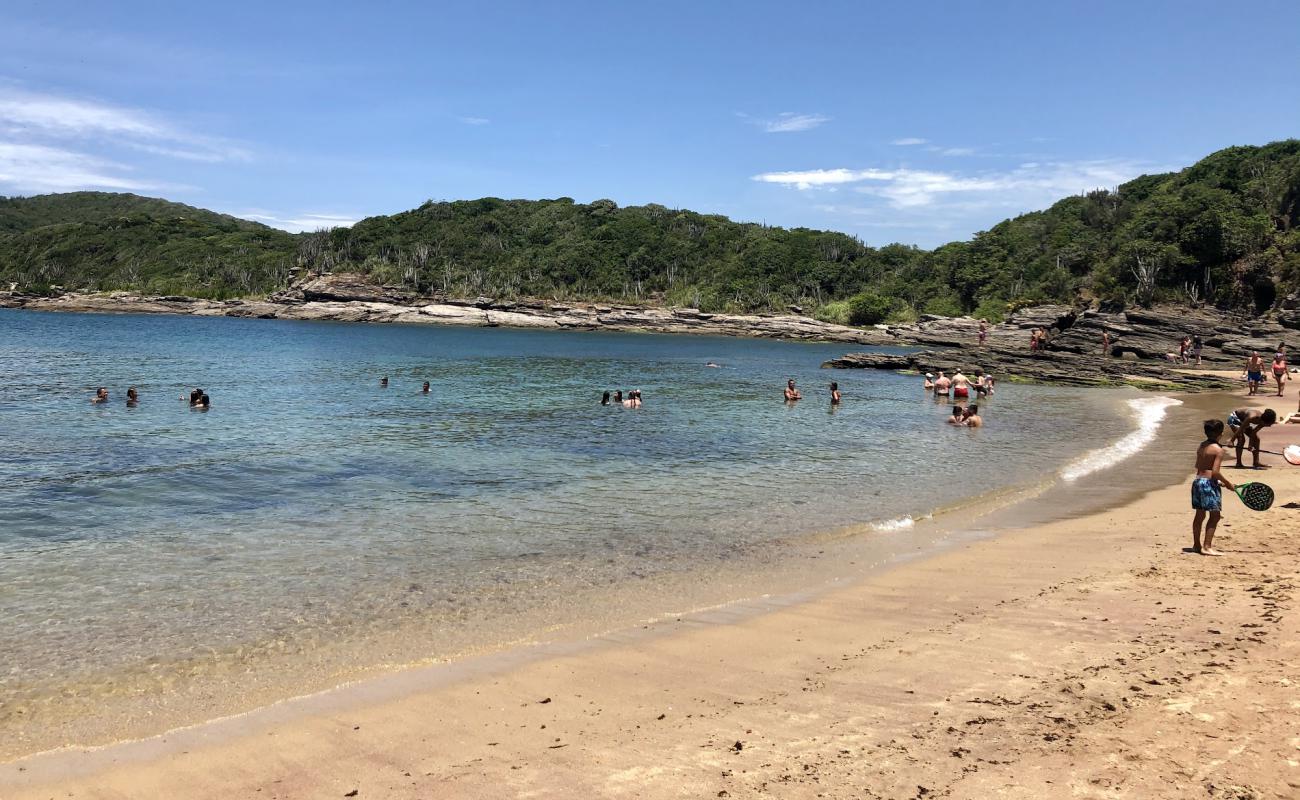 Praia do Forno'in fotoğrafı açık bej kum yüzey ile