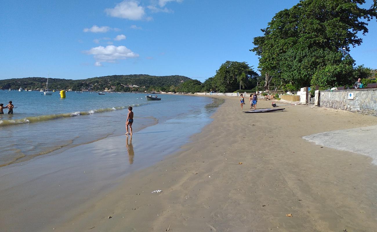 Praia do Manguinhos'in fotoğrafı açık bej kum yüzey ile