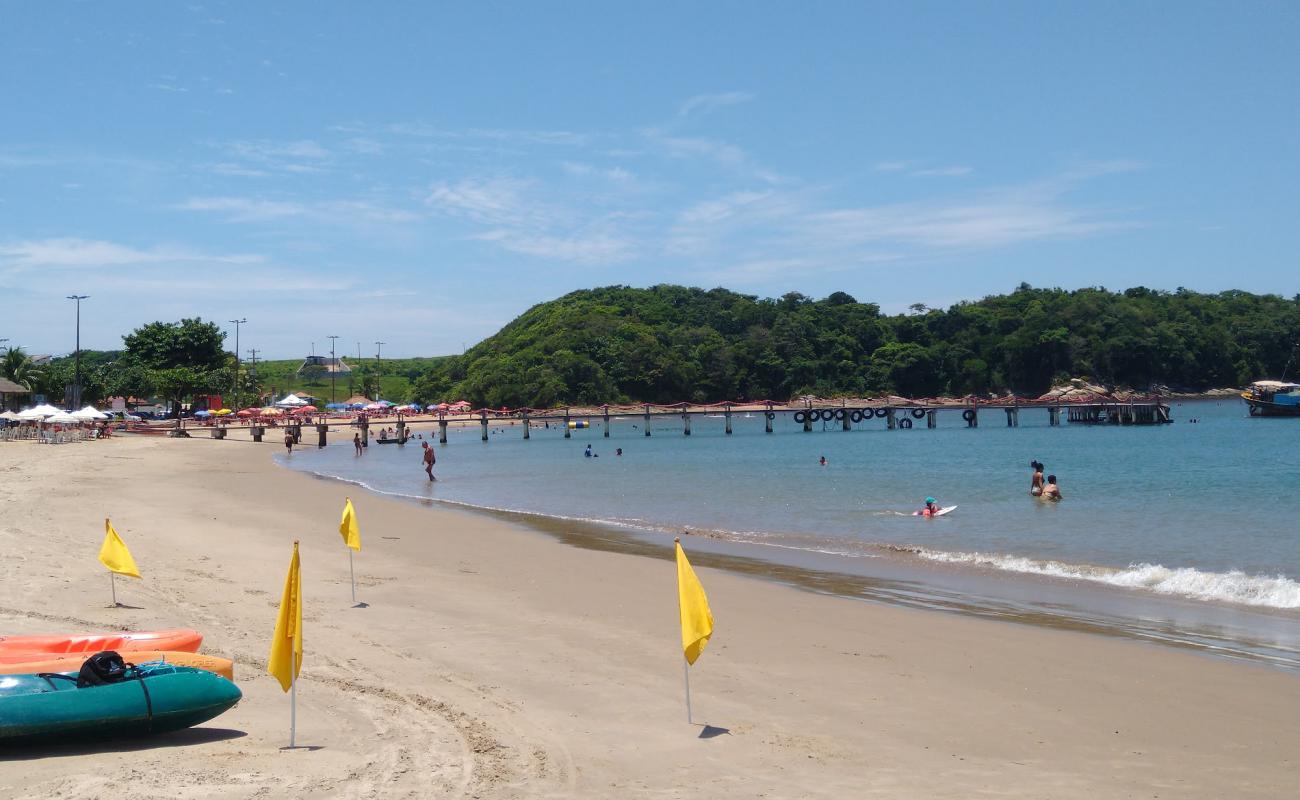 Praia do Cemiterio'in fotoğrafı i̇nce bej kum yüzey ile
