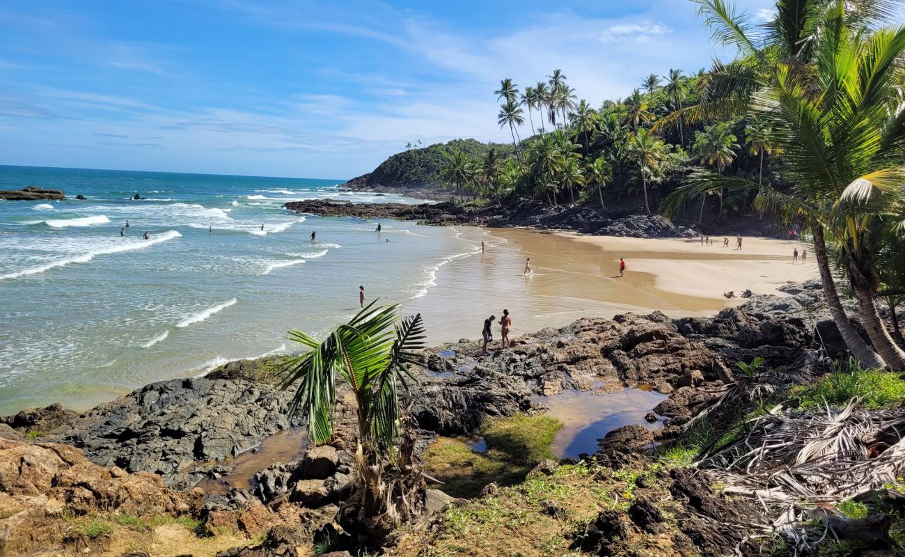 Praia do Havaizinho'in fotoğrafı i̇nce bej kum yüzey ile