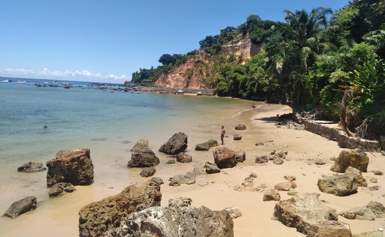 Praia do Porto de Cima'in fotoğrafı parlak kum yüzey ile