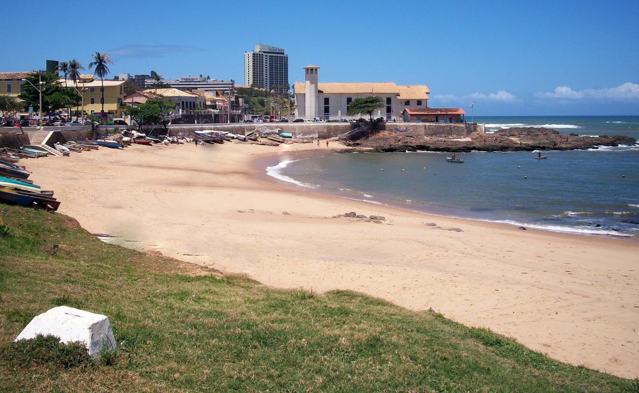 Praia do Rio Vermelho'in fotoğrafı açık bej kum yüzey ile