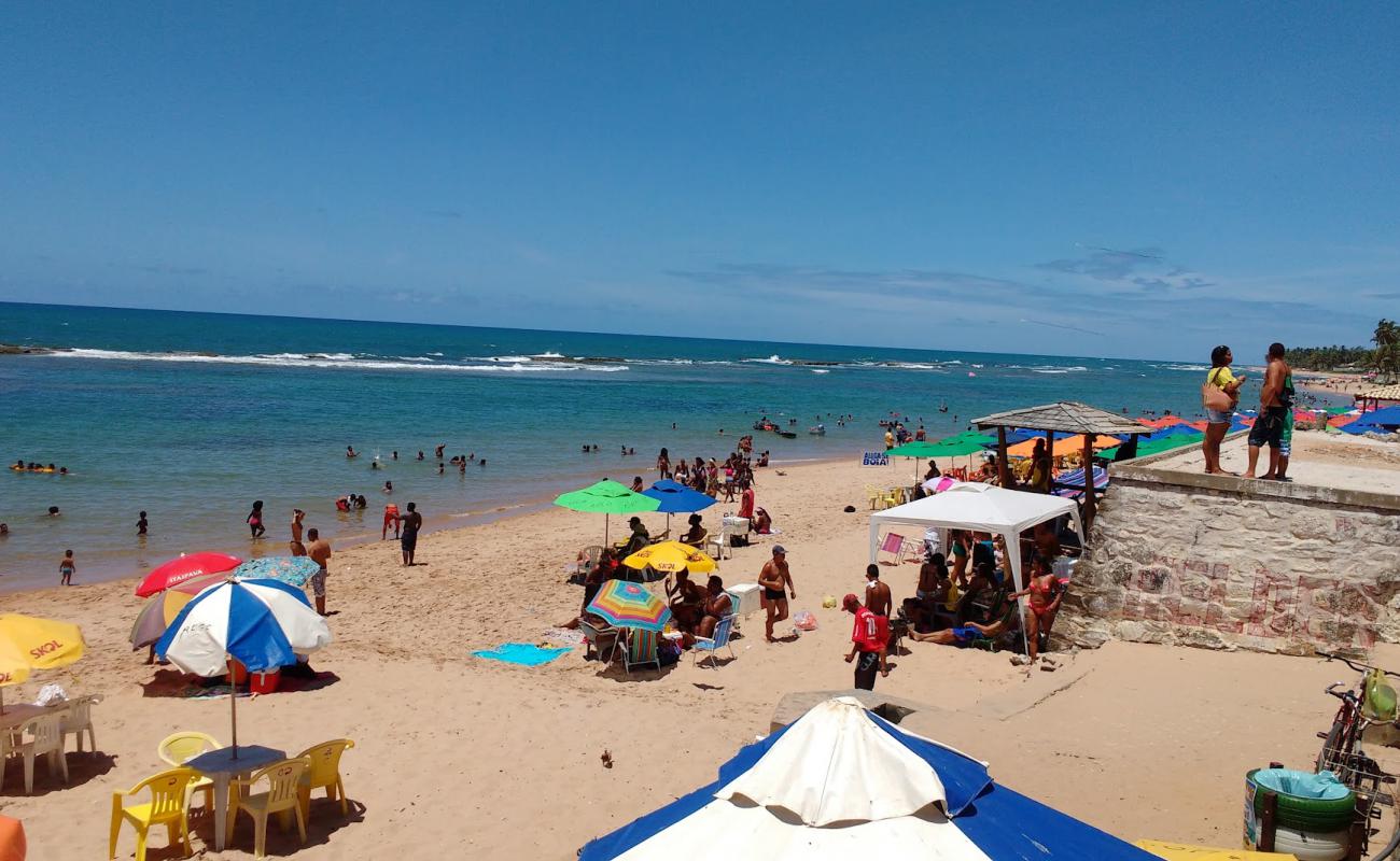 Praia de Jaua'in fotoğrafı parlak kum yüzey ile