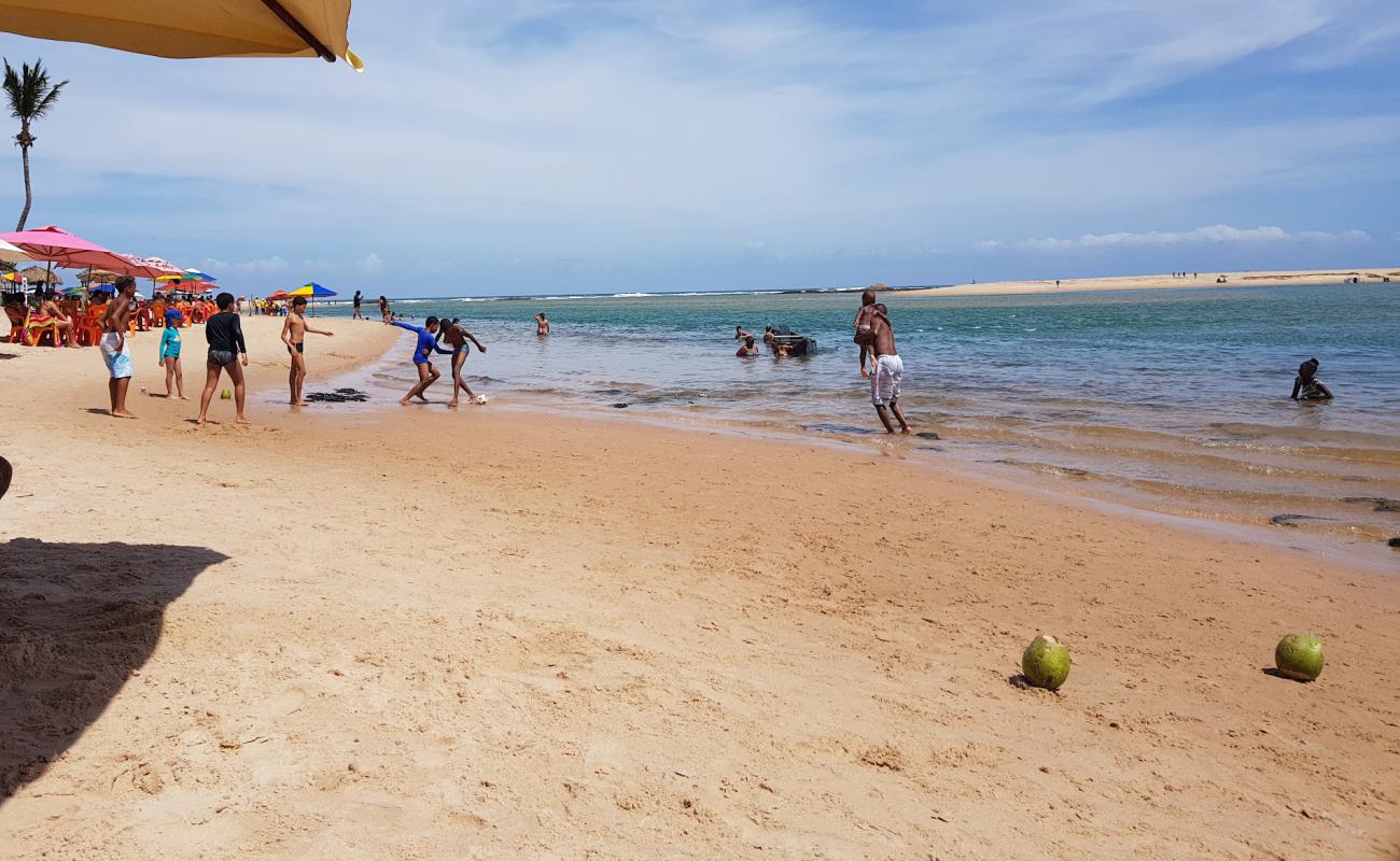 Jacuípe Beach'in fotoğrafı açık bej kum yüzey ile
