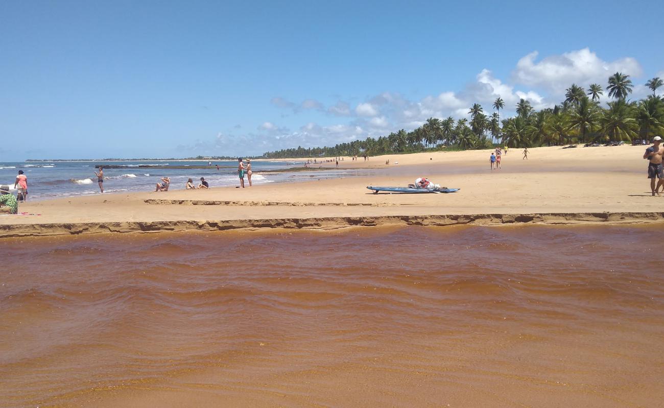 Praia das Ondas'in fotoğrafı parlak kum yüzey ile