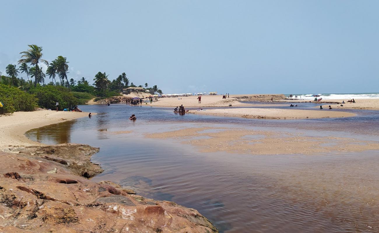 Praia de Imbassai'in fotoğrafı açık bej kum yüzey ile