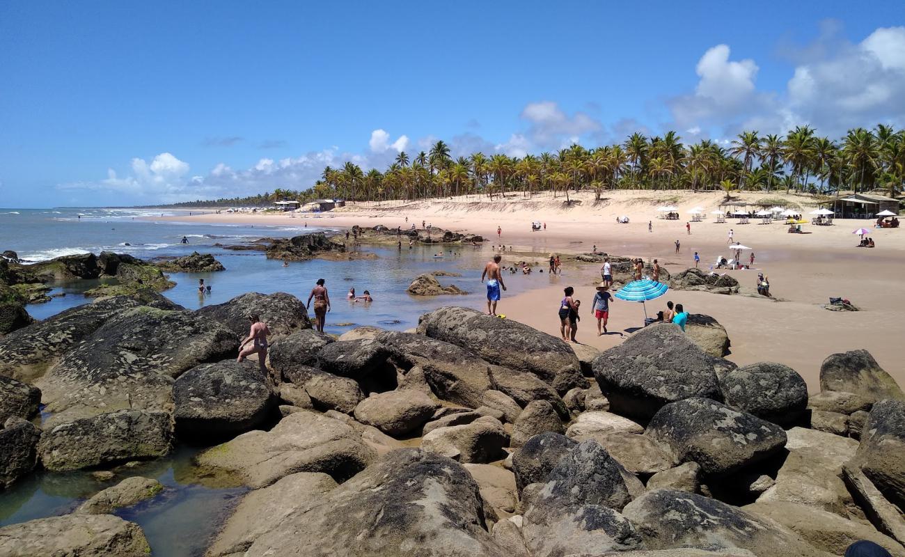 Praia de Santo Antonio'in fotoğrafı açık bej kum yüzey ile