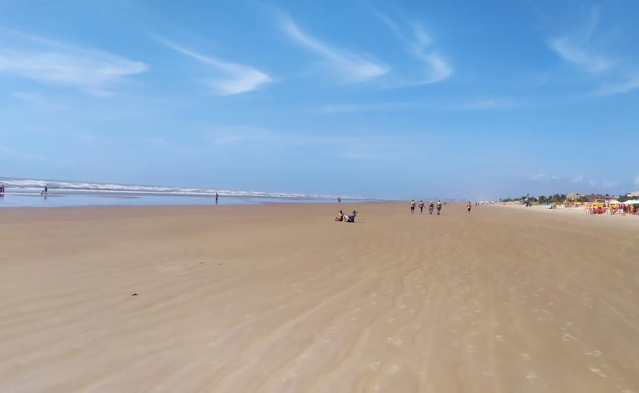 Praia da Costa'in fotoğrafı parlak ince kum yüzey ile