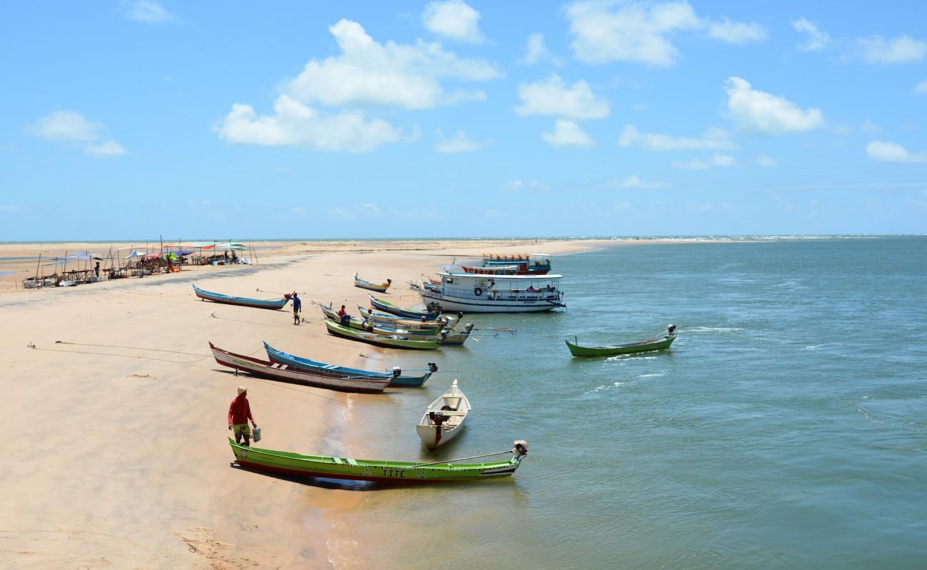 Praia do Peba'in fotoğrafı i̇nce bej kum yüzey ile