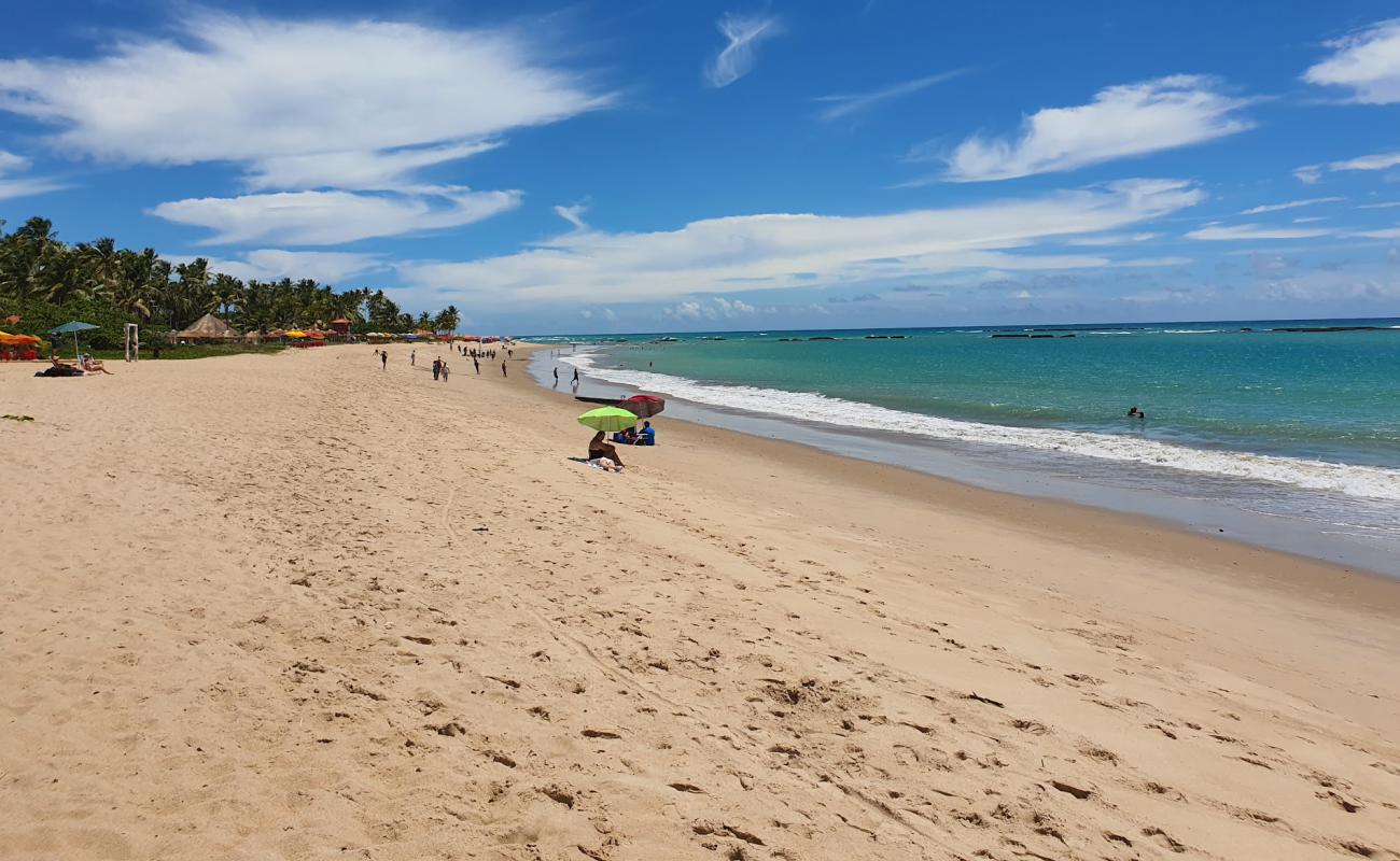 Praia de Guaxuma'in fotoğrafı açık bej kum yüzey ile