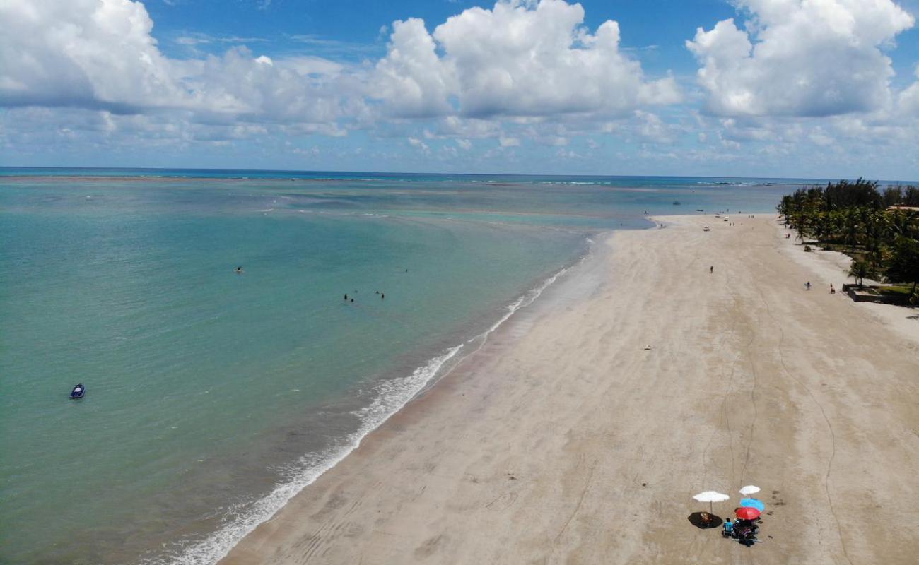 Praia de Japaratinga II'in fotoğrafı parlak kum yüzey ile