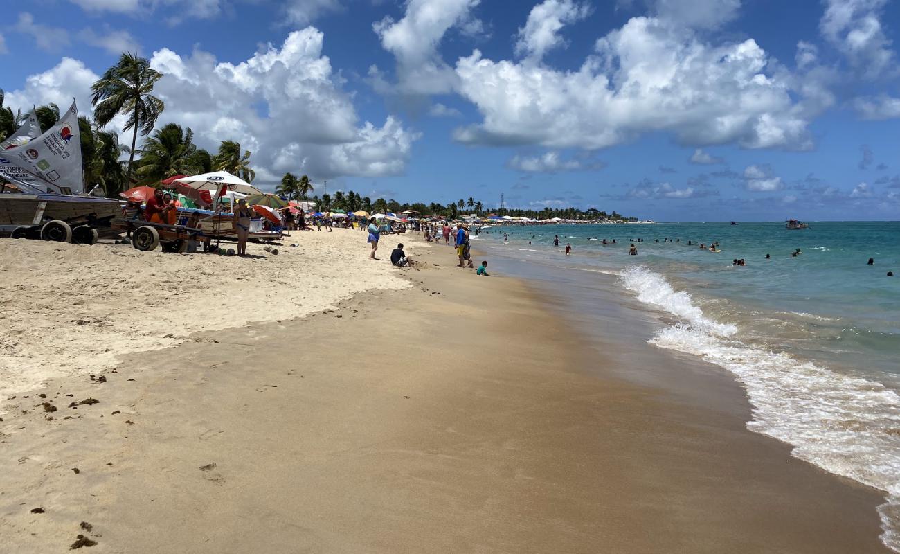Praia de Tamandare'in fotoğrafı i̇nce bej kum yüzey ile
