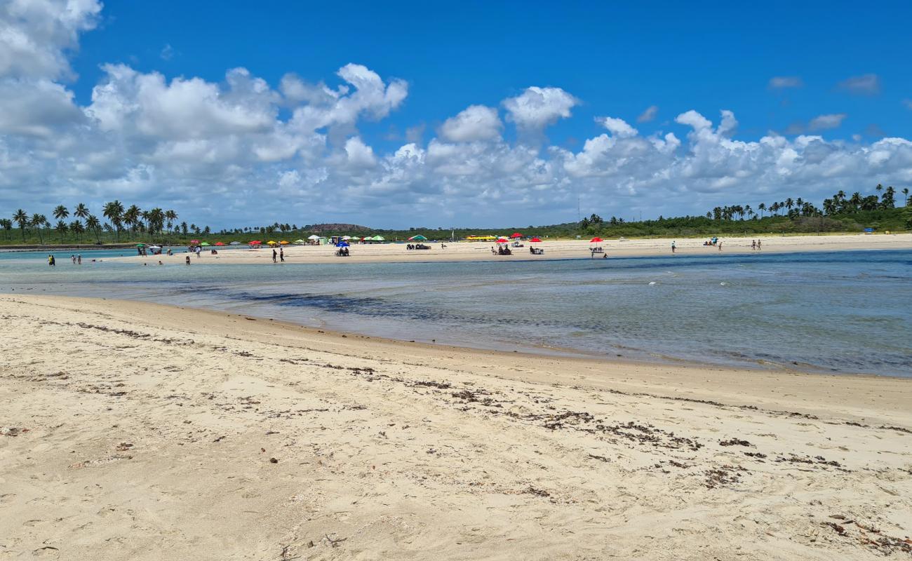 Pontal de Maracaipe Plajı'in fotoğrafı parlak kum yüzey ile