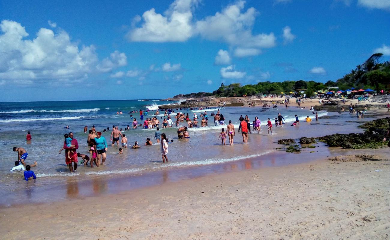 Praia de Xareu'in fotoğrafı açık bej kum yüzey ile