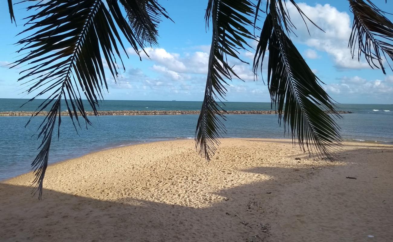 Praia de Olinda'in fotoğrafı açık bej kum yüzey ile