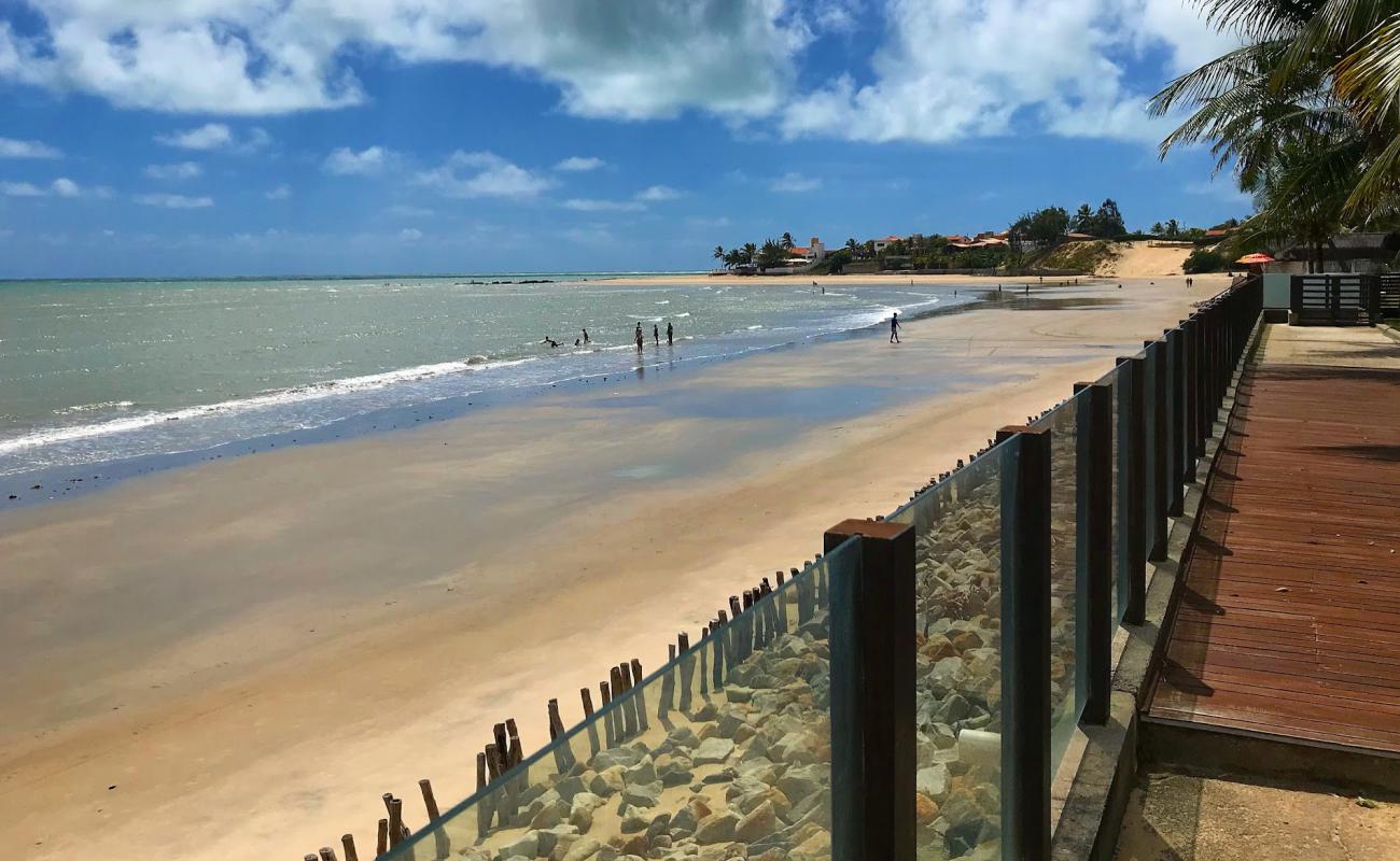 Praia de Porto Mirim'in fotoğrafı parlak ince kum yüzey ile