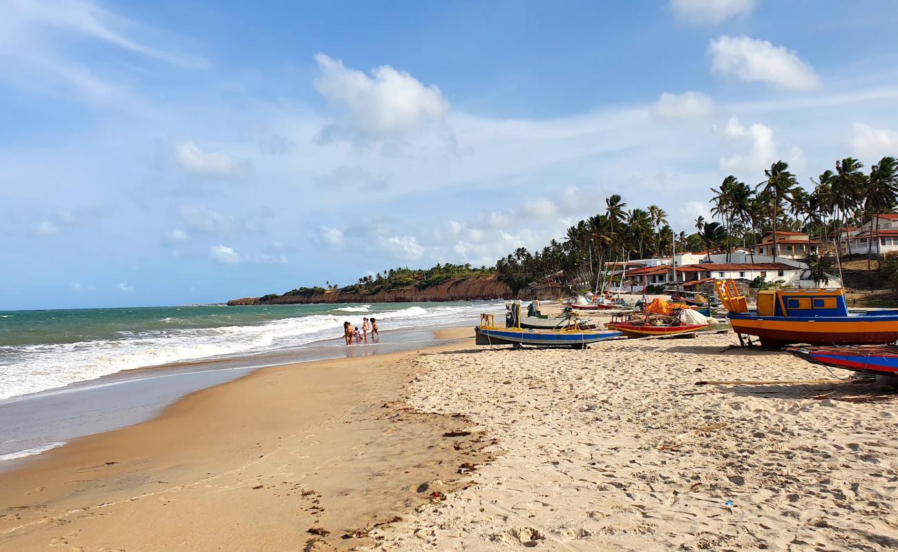 Praia de Caraubas'in fotoğrafı parlak ince kum yüzey ile