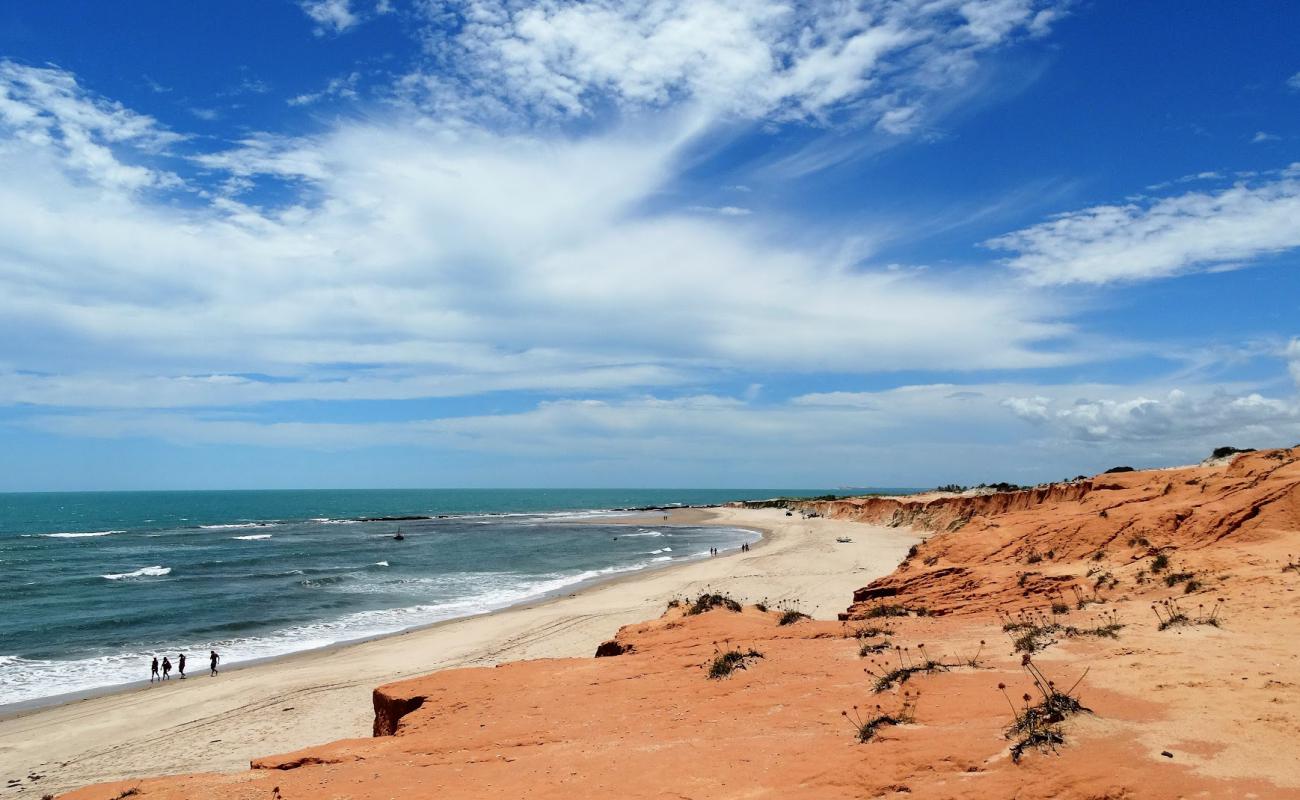 Canoa Quebrada Plajı'in fotoğrafı açık bej kum yüzey ile