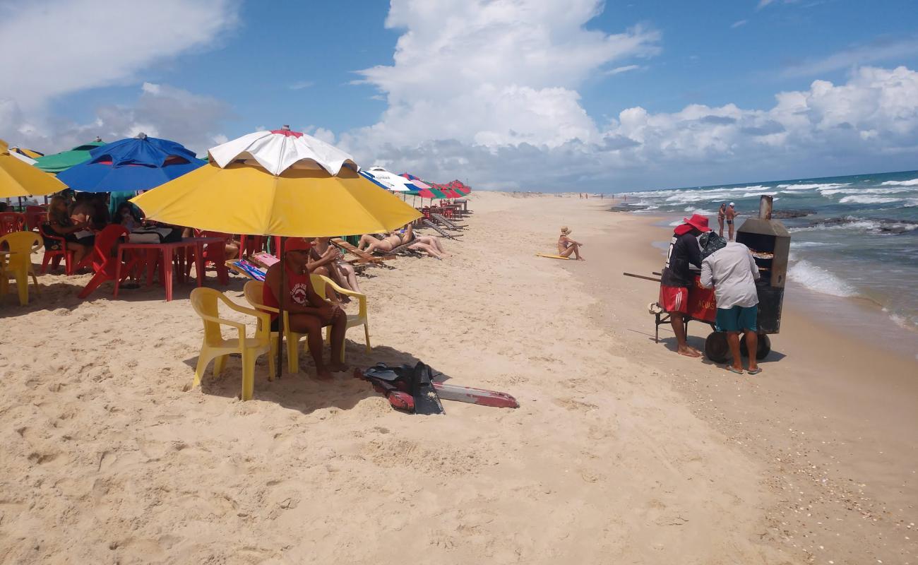 Praia de Aguas Belas'in fotoğrafı açık bej kum yüzey ile