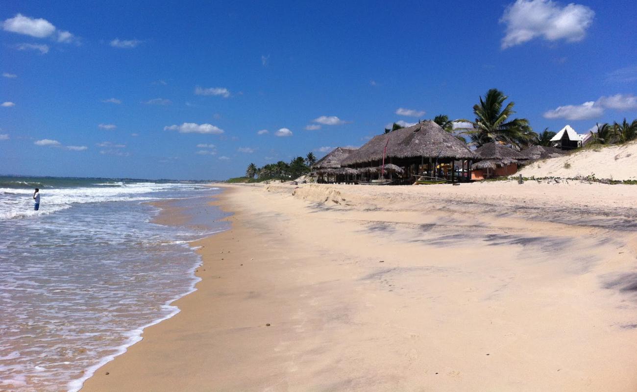 Praia de Barra Do Cauipe'in fotoğrafı parlak kum yüzey ile