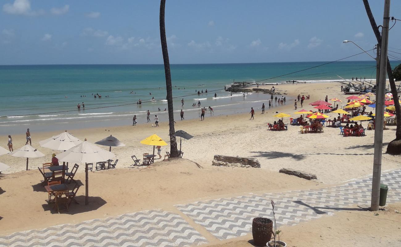 Praia do Ronco do Mar'in fotoğrafı parlak kum yüzey ile