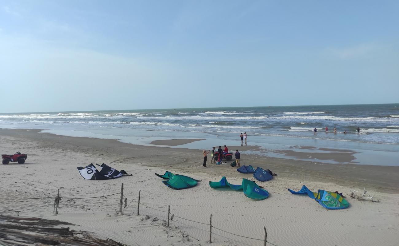 Praia do Barro Vermelho'in fotoğrafı parlak kum yüzey ile