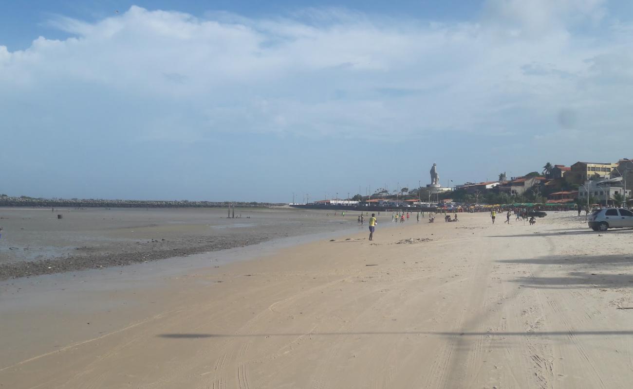 Praia de Banho'in fotoğrafı parlak kum yüzey ile