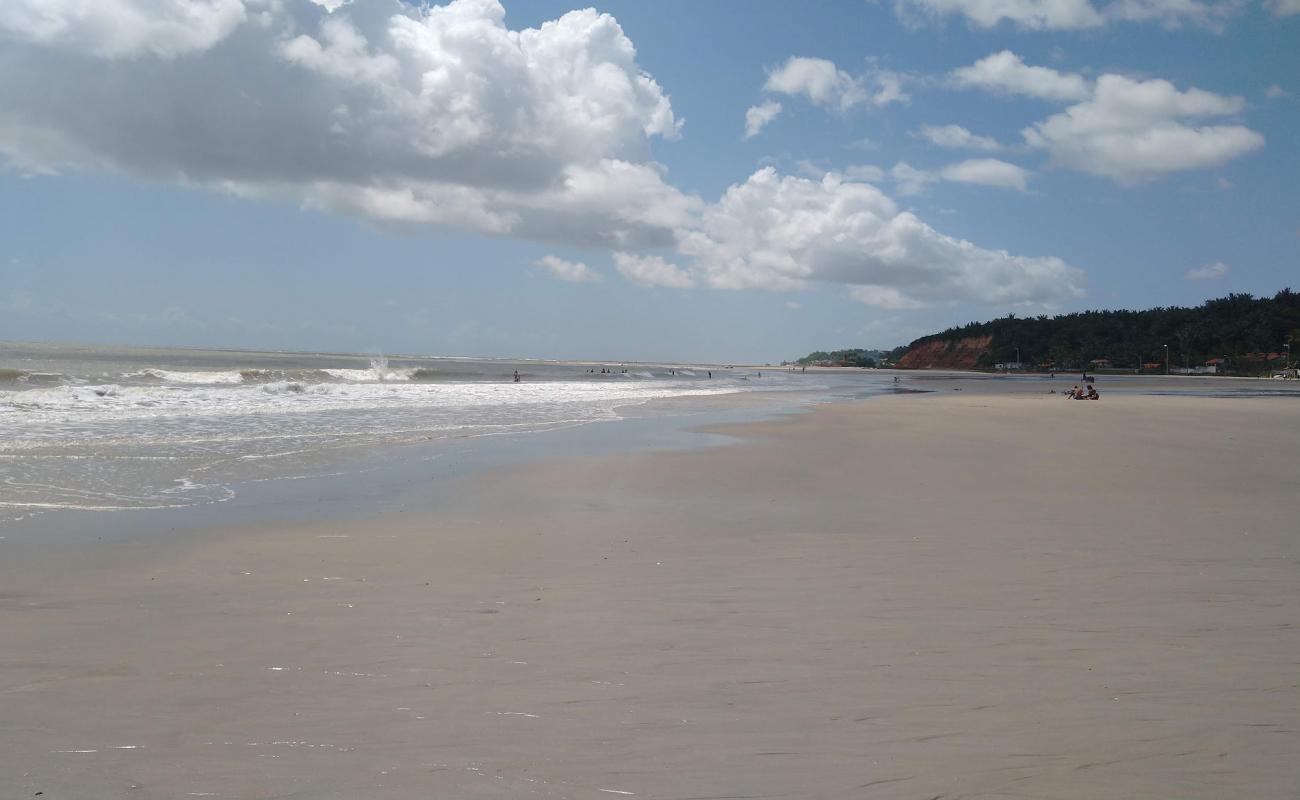 Praia Do Olho Dagua'in fotoğrafı açık bej kum yüzey ile