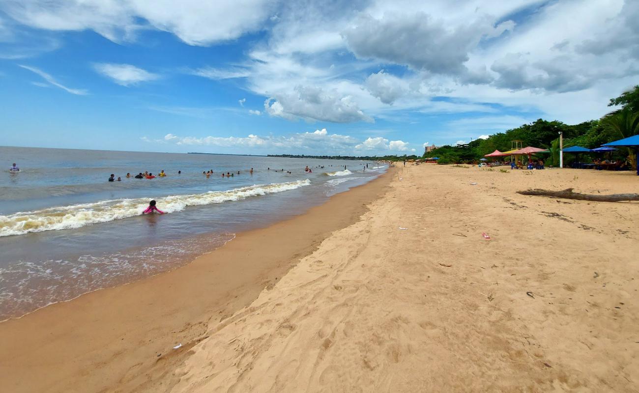 Praia do Chapeu Virado'in fotoğrafı parlak kum yüzey ile