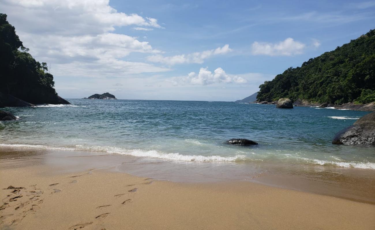 Praia Guanxuma'in fotoğrafı açık bej kum yüzey ile