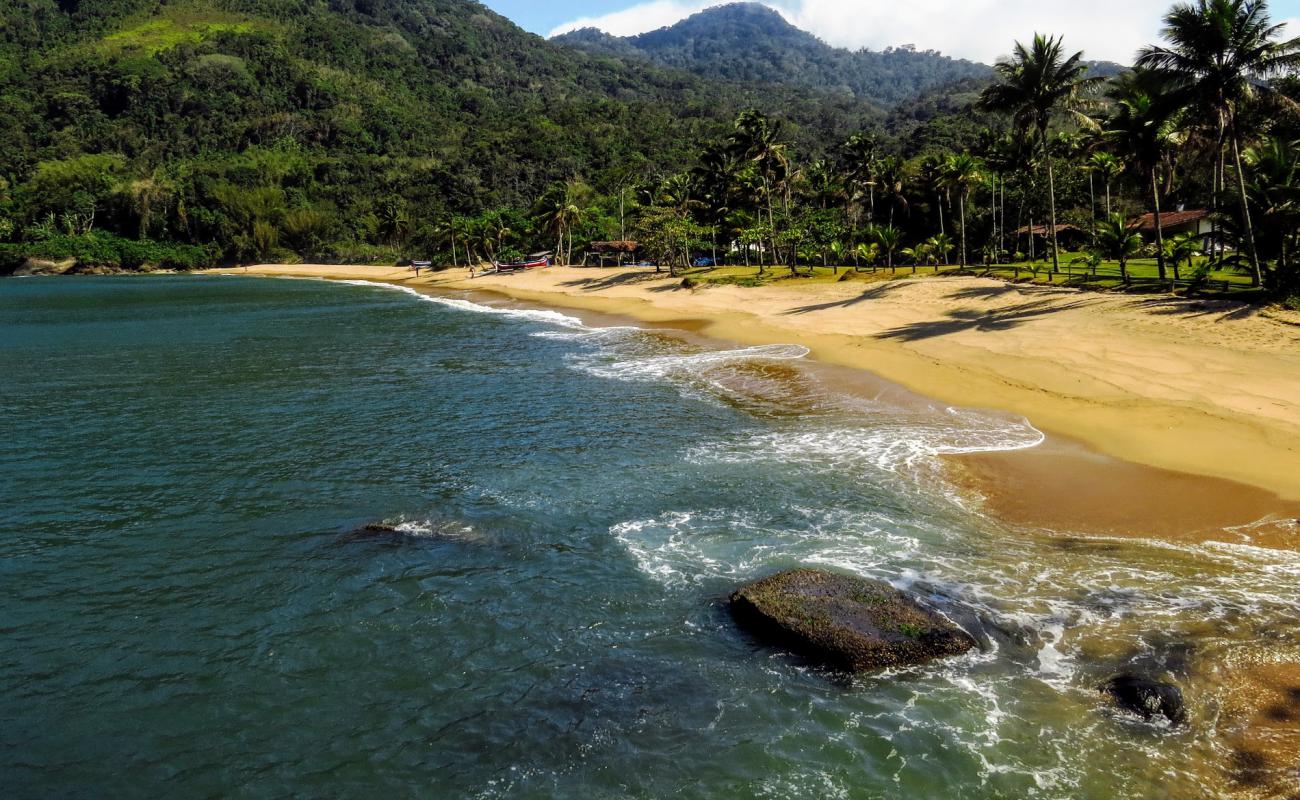Praia Vermelha'in fotoğrafı açık bej kum yüzey ile