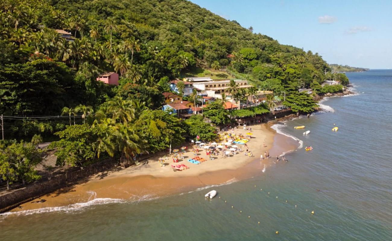 Praia das Pedras Miudas'in fotoğrafı açık bej kum yüzey ile