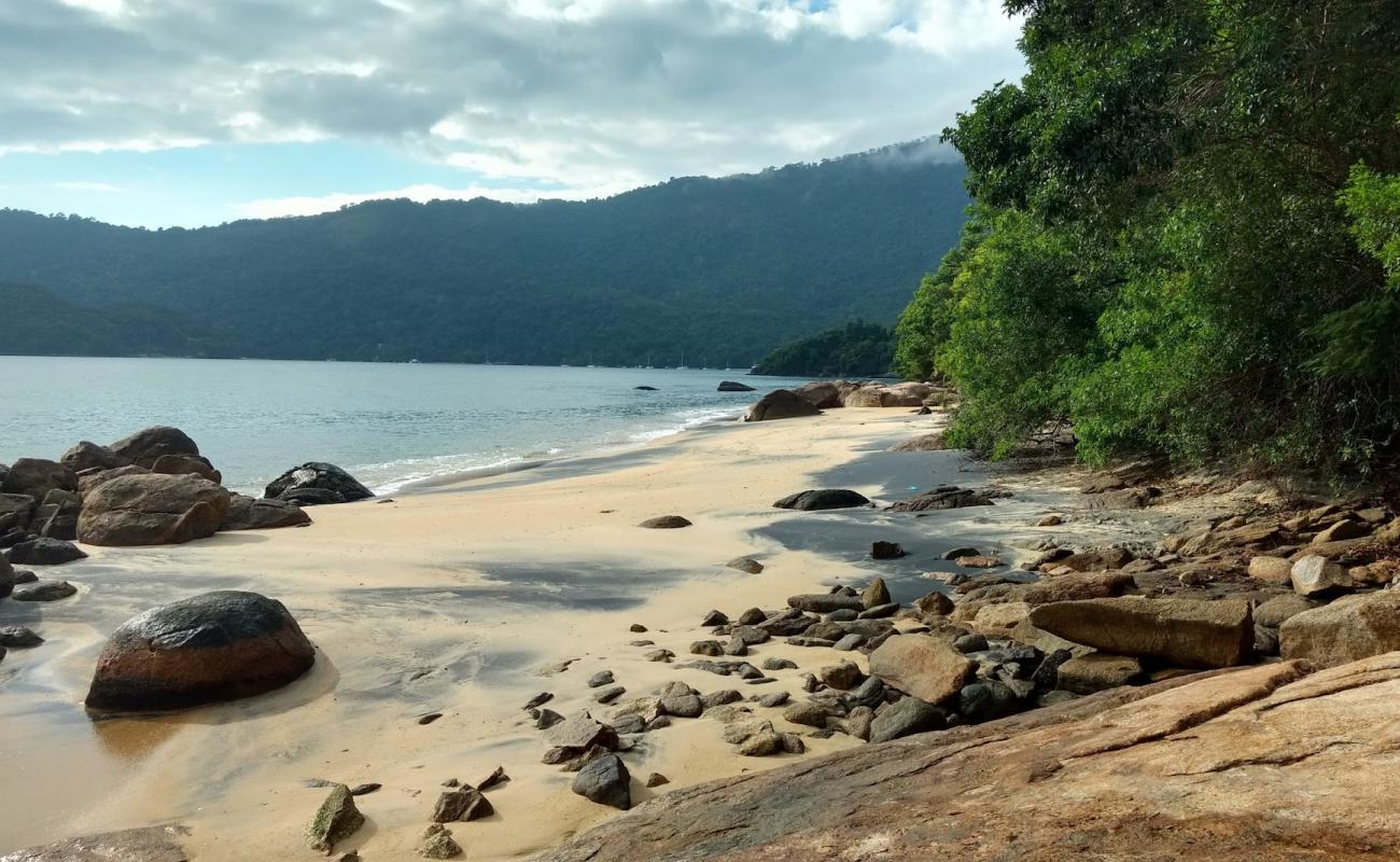 Comprida Beach'in fotoğrafı açık bej kum yüzey ile
