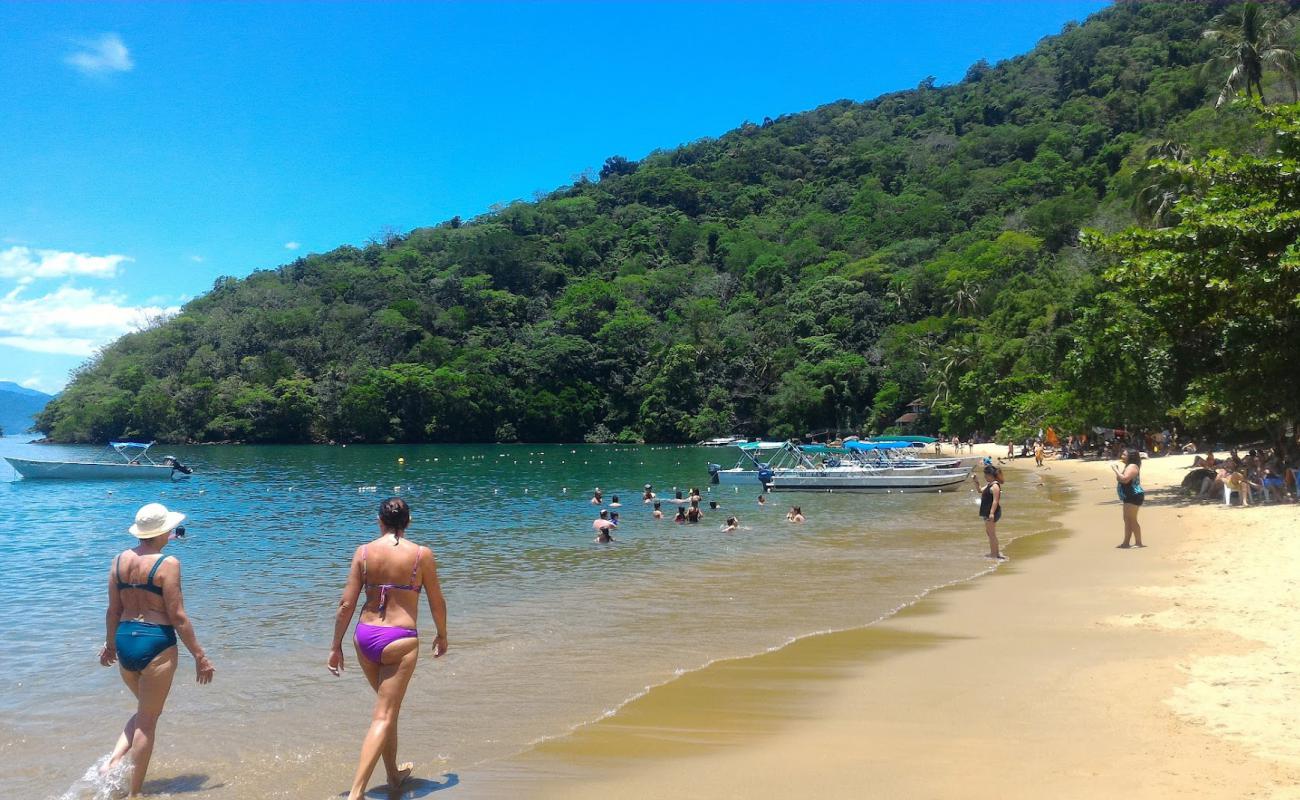 Praia do Abraozinho'in fotoğrafı açık bej kum yüzey ile