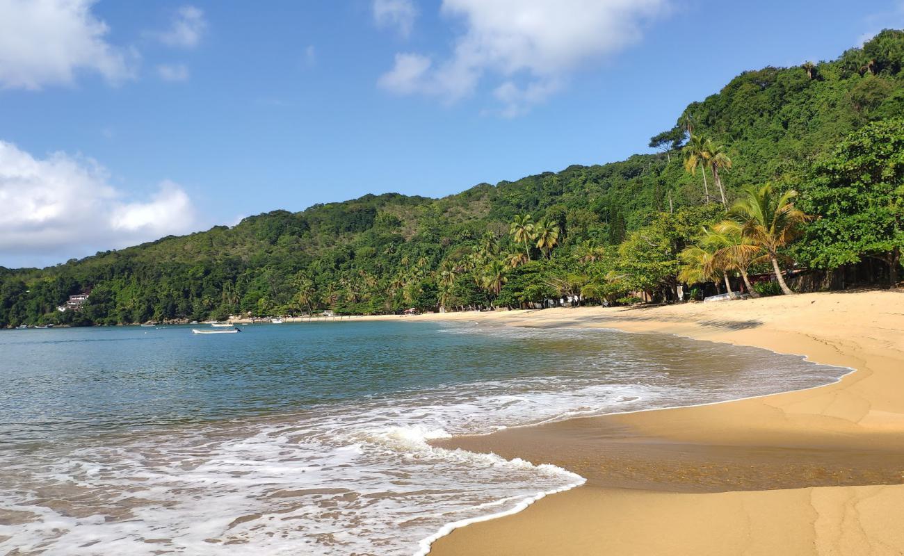 Praia de Palmas'in fotoğrafı açık bej kum yüzey ile
