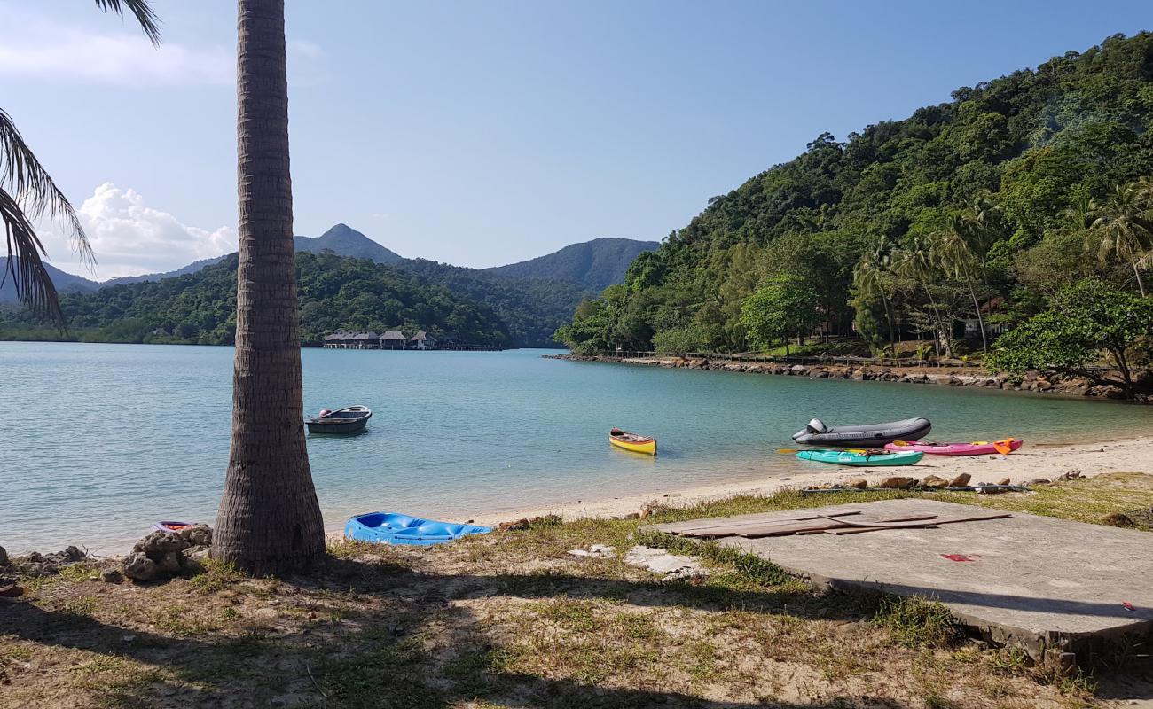 Ko Ngam Plajı'in fotoğrafı beyaz ince kum yüzey ile